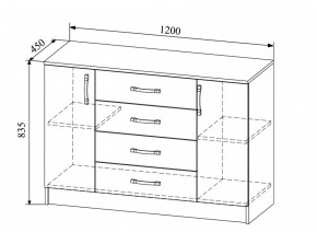 Комод Софи СКМ 1200.1 в Черепаново - cherepanovo.mebelnovo.ru | фото