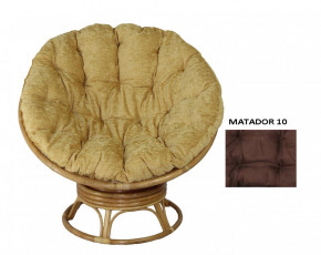 Кресло Papasan Swivel (Ротанг №4, ткань Matador 010) в Черепаново - cherepanovo.mebelnovo.ru | фото