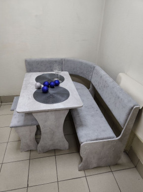 Кухонный уголок Миссия V велюр (цемент) в Черепаново - cherepanovo.mebelnovo.ru | фото