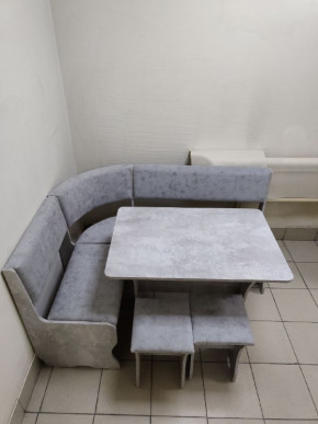 Кухонный уголок Миссия V велюр (цемент) в Черепаново - cherepanovo.mebelnovo.ru | фото