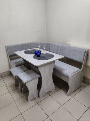 Кухонный уголок Миссия V велюр (цемент) в Черепаново - cherepanovo.mebelnovo.ru | фото