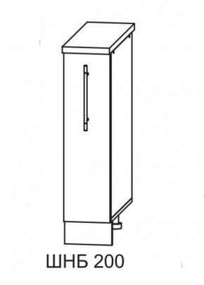 Олива СБ 200 шкаф нижний бутылочница в Черепаново - cherepanovo.mebelnovo.ru | фото