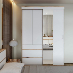 Шкаф-купе Брауни 1.5м в Черепаново - cherepanovo.mebelnovo.ru | фото