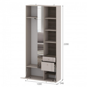 Вешалка с зеркалом Одетта (ВШ1) в Черепаново - cherepanovo.mebelnovo.ru | фото